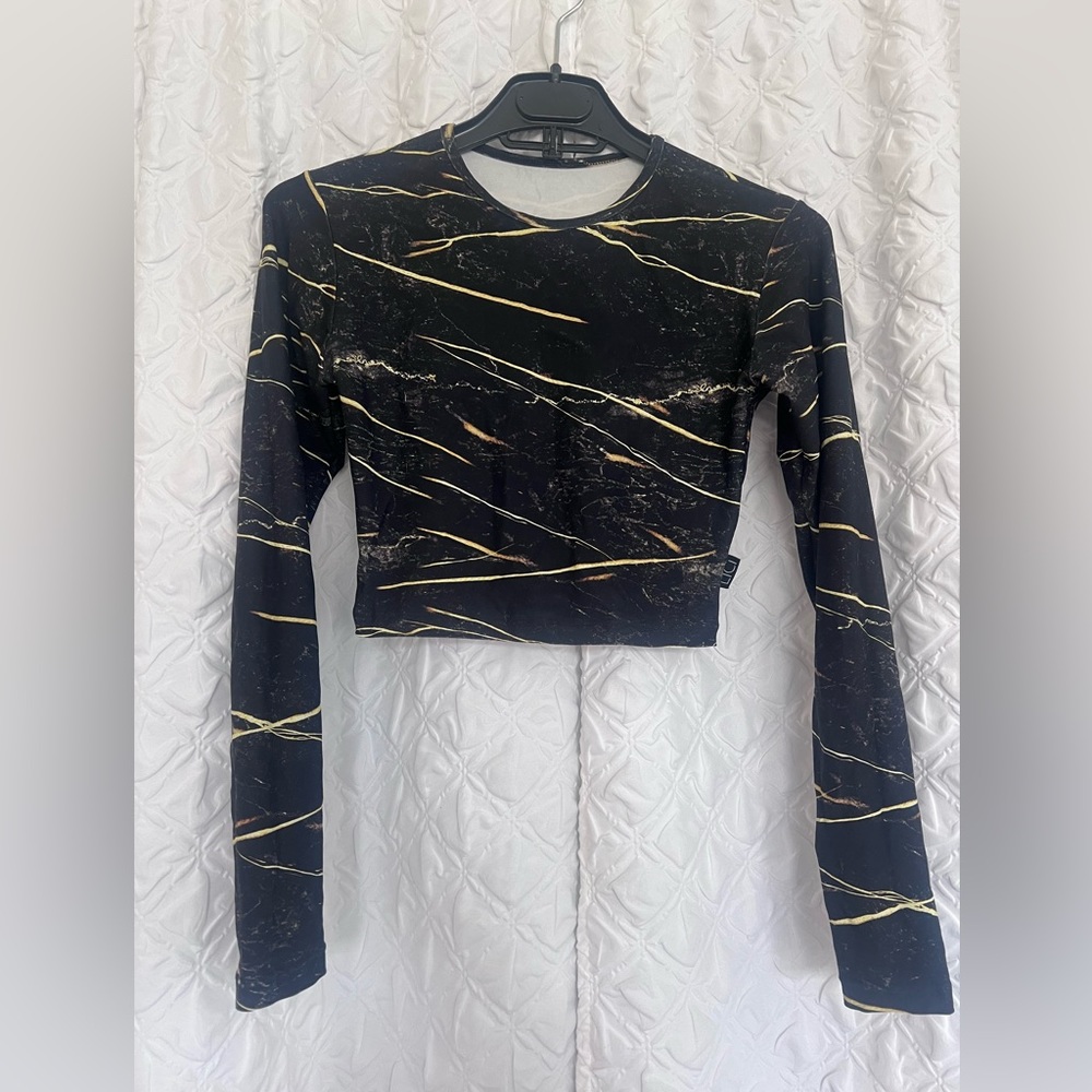 Licifit TIGER'S EYE LONG SLEEVE CROP TOP Size S/M - Picture 3 of 7
